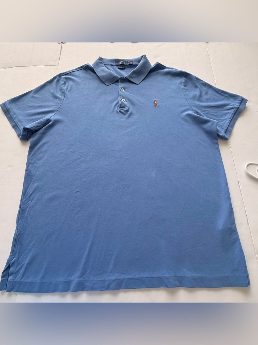 Ralph Lauren Polo Shirt Men’s XLarge Periwinkle Blue Classic Fit Short Sleve